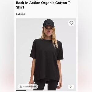 lululemon athletica Black Short Sleeve Tee